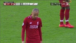 Fabinho's Perfect Performance Against The Cherries • 2018/19