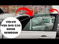 How to easily remove Front Door Window of Volvo V50 | Volvo V50 S40 C30