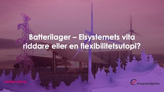 05 Realtidsstyrning av Batterilager för Framtidens Flexibilitetsbehov