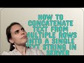 How to concatenate text from multiple rows into a single text string in SQL Server