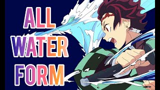 Tanjiro using all water breathing forms 🌊🌊🌊
