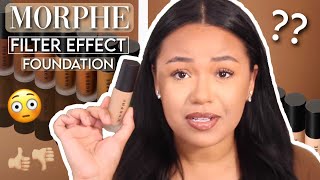 NEW MORPHE FILTER EFFECT FOUNDATION!! | REVIEW + DEMO! | jazminekiah