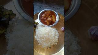 Simple Bengali thali of kolkata 😍 #shorts #food