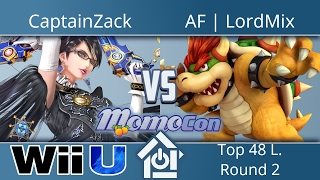 Momocon 2017 - CaptainZack (Bayonetta) vs AF | LordMix (Bowser) - Smash 4 Top 48 L. Round 2