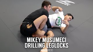 Mikey Musumeci Drilling a Painful Leglock \u0026 2 Rounds of Rolling