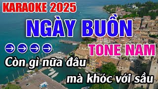 Ngày Buồn Karaoke Tone Nam Karaoke Đăng Khôi - Beat Mới