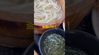 【さぬきうどん】こがね製麺所で釜揚げ！ちくわ天は揚げたて！