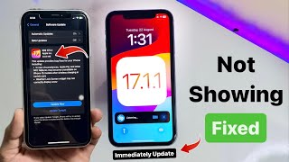 iOS 17.1.1 new update Not shoiwng on iphone - Fixed