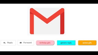 [Chrome Extension] Add buttons to Gmail threads (gifs and text)