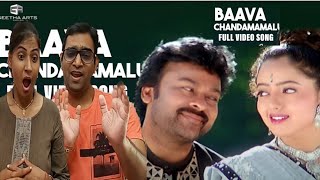 Baava Chandamamalu Video Song Reaction | Annayya Songs|Chiranjeevi Hits Song| Telugu Songs Reaction