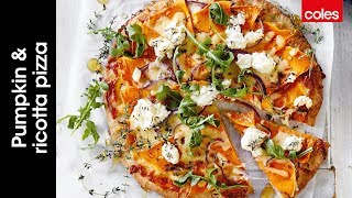 Pumpkin and ricotta pizza