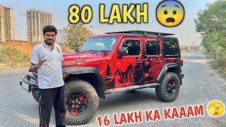 Thar Roxx Converted to Jeep Wrangler - 80 Lakh Ki Car 16 Lakh ki Accessories | Wrangler Modified