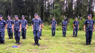 Knock out drill at Sea Cadets MAA training