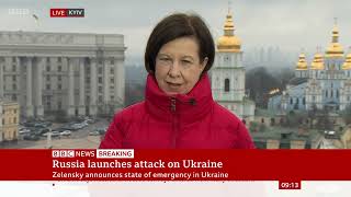 BBC News at 9 - 24th February 2022 (RUSSIA INVADES UKRAINE)