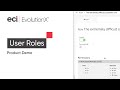 B2B Ecommerce Product Demo - EvolutionX User Roles