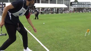 決勝　岐阜県 対 岩手県　第77回国民体育大会 ゲートボール競技会