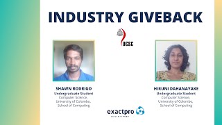 Industry Giveback – University of Colombo School of Computing