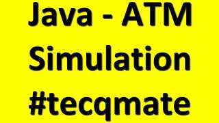 ⚡ Java Program🔥ATM Simulation #tecqmate