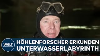 WIMSENER HÖHLE: Höhlenforscher erkunden Unterwasserlabyrinth in Deutschland | WELT Magazin