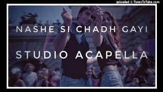 Nashe Si Chad Gayi Studio acapella/vocal  free download