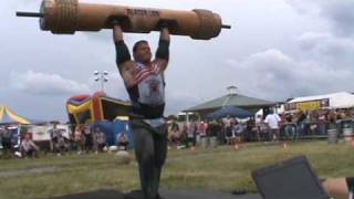 Derek Poundstone 400lb Log Americas Strongest Man 2009