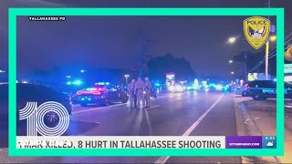 1 killed, 8 injured following mass shooting in Tallahassee, reports say