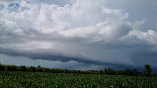 Zivatarok, felhőszakadás, peremfelhő - 2021.07.01-02. (Thunderstorms, Cloudburst, Shelfcloud)