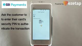 EZETAP A910 DEMO  SBI BANK