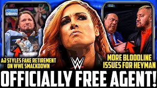 WWE Becky Lynch CONTRACT EXPIRES | ly FREE AGENT | AJ Styles FAKE RETIREMENT Spe