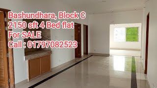 Bashundhara, C block 2150 sft 4 bedrooms ready flat for SALE | Property Shop BD | Ep-52