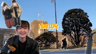 [vlog] 연대에서 공부는 안하고 일만 하는 대학생 브이로그, 근로학생, 연고티비 촬영, 신촌 맛집ㅣ예훈히