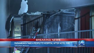 Americas Best Value Inn catches fire in Va. Beach