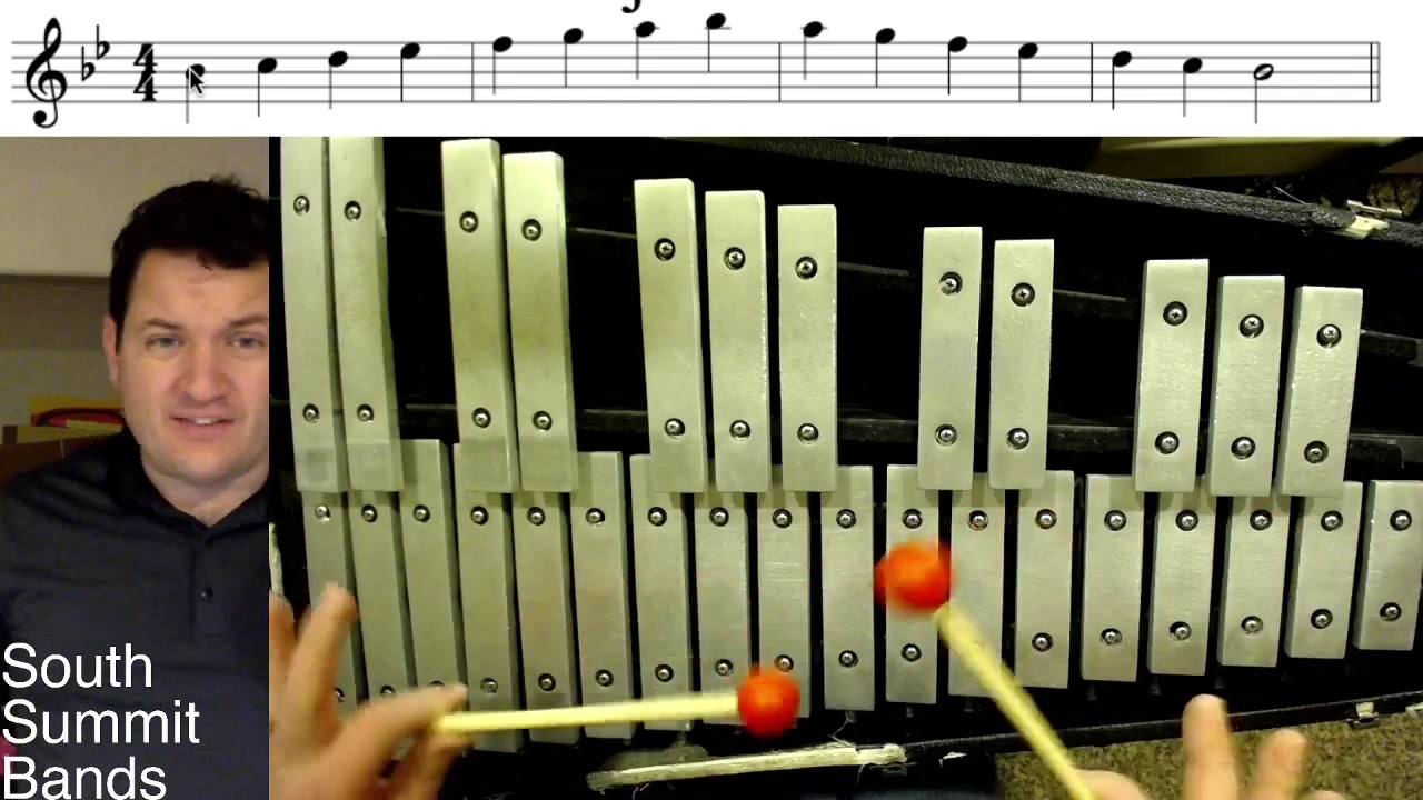 Mallet Basic Scales: Bb - YouTube