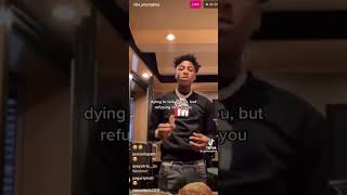 NBA Youngboy Listening To Jaydayoungan On Live