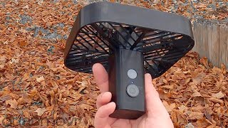 Blowing leaves with the Amazon Ring Always Home Cam Drone REPLICA