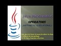 OPERATORS - ARITHMETIC & RELATIONAL