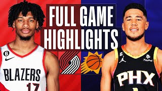 拓荒者對太陽 NBA全場比賽高光精彩花絮 2022年11月5日 TRAIL BLAZERS at SUNS NBA FULL GAME HIGHLIGHTS November 5, 2022