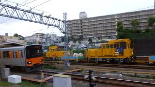 東急8590系　側面展望　鷺沼→用賀（田園都市線各駅停車）　8695編成8595号車