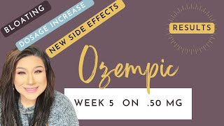 Ozempic for PCOS / Insulin Resistance | Week 5 on .50mg weight loss - Bloating and side effects