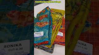 #sareeshorts daily wear sarees | chickpet bangalore shopping