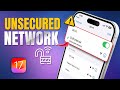 How to Solve Unsecured Wi-Fi Network on iPhone | Fix Unsecured Network Wi-Fi