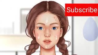 ASMR 33m views girl animation video ! ASMR make up animation game ! ASMR relaxing makeup animation