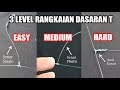 3 level Mengikat Simpul T Dasaran Anti Kusut (3 level of binding basic T knot)