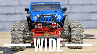 SCX24 UPGRADES: 3 Tips to ADD WIDTH to the Axial SCX24 for INCREASED PERFORMANCE!!