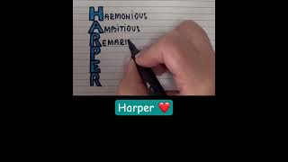 Meaning of the name HARPER #meaning #name #harper