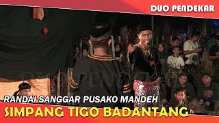 RANDAI SANGGAR PUSAKO MANDEH KINALI DI FESTIVAL SENI SIMPANG TIGO BADANTANG ART || #PART1