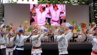 東北絆まつり　仙台すずめ踊り　初日メインステージ