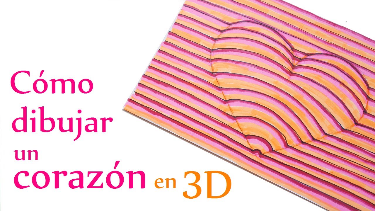 Cómo Dibujar Un Corazón En 3d Muy Fácil Innova Manualidades Youtube