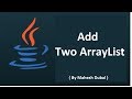 Add Two ArrayList