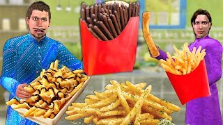 फ्रेंच फ्राइज खाने की दुकान French Fries Hindi  Funny Video  Hindi Comedy Video